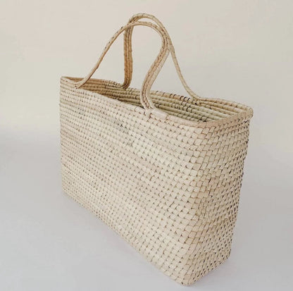 The Carpentry Shop Co. Palm Straw Handmade Market Baskets