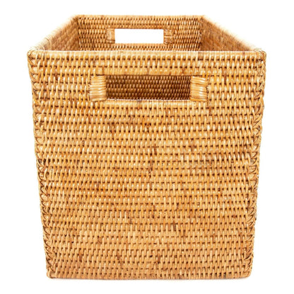 The Carpentry Shop Co. Honey Brown Rattan Square Storage Basket