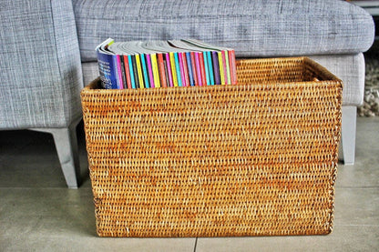 The Carpentry Shop Co. Rattan Square Storage Basket