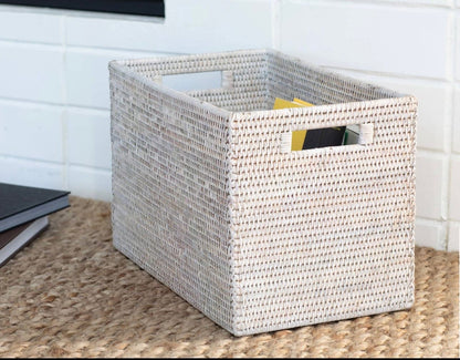 The Carpentry Shop Co. Rattan Square Storage Basket