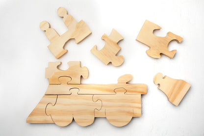 The Carpentry Shop Co. Solid Wood Handmade Kids Puzzles